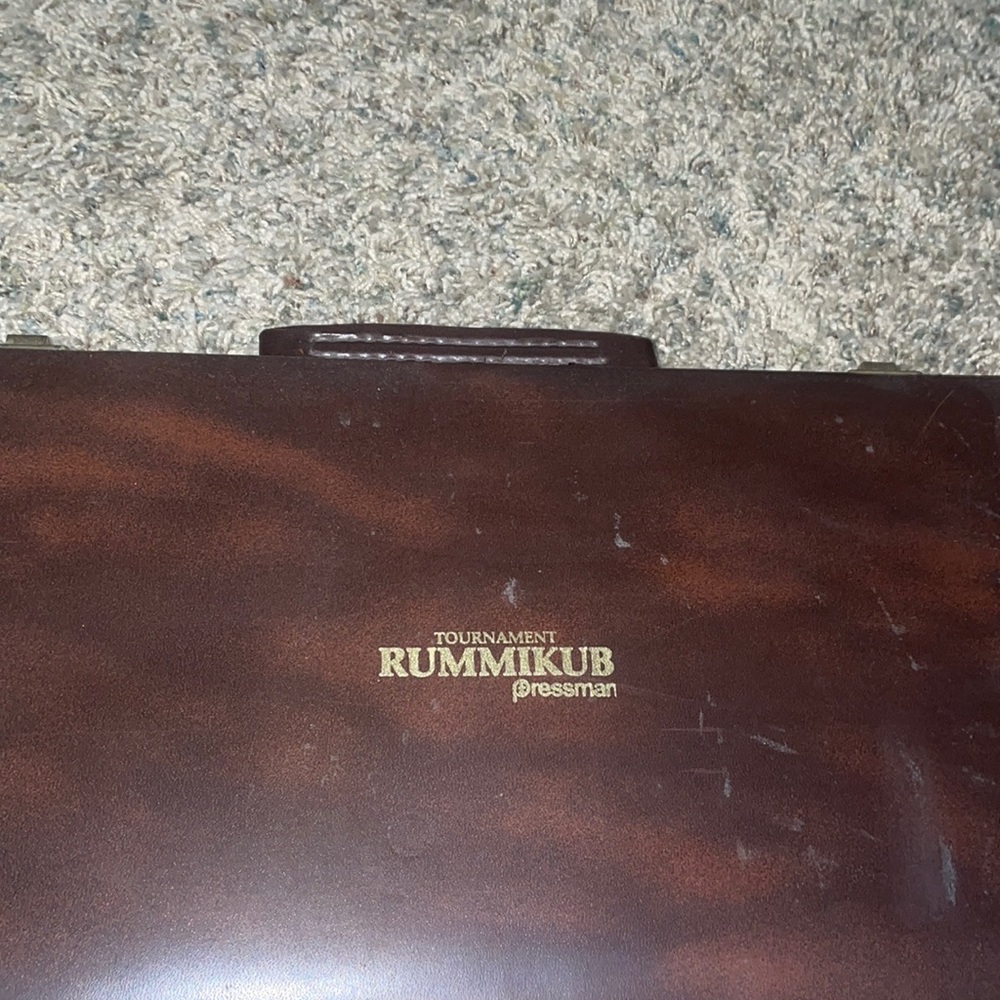 Tournament RUMMIKuB by pressman a game of numbered tile, colors and wild tile.